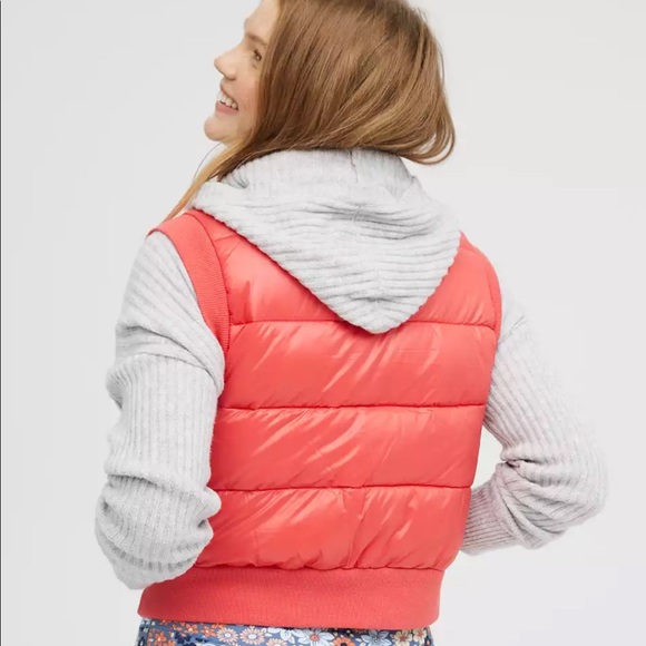 NWOT Offline Aerie Calypso Red Puffer Vest Size XXL - Picture 3 of 6